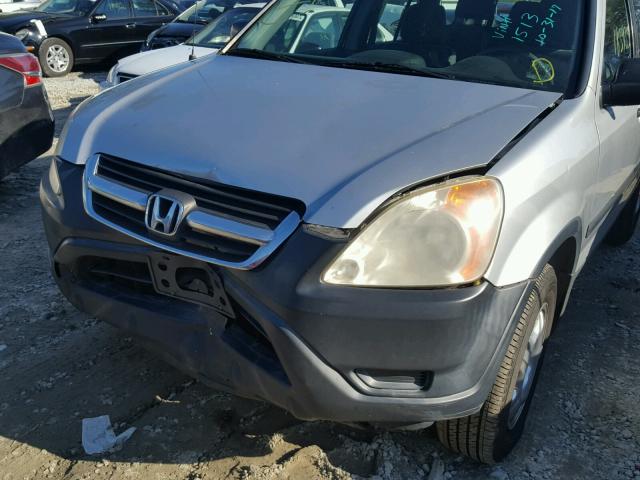 SHSRD78494U221513 - 2004 HONDA CR-V LX SILVER photo 9