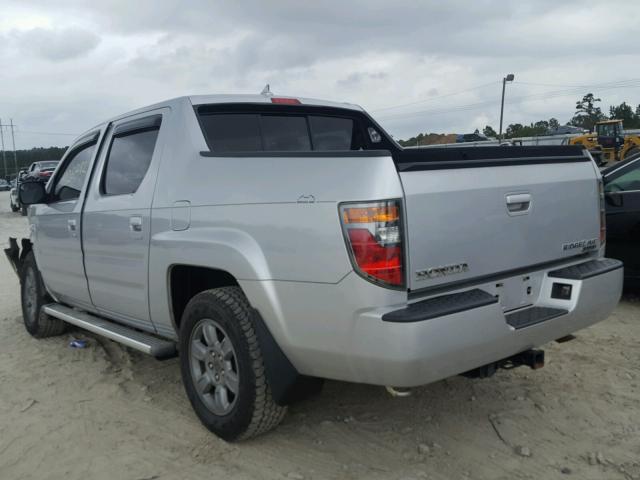 2HJYK16368H507072 - 2008 HONDA RIDGELINE SILVER photo 3