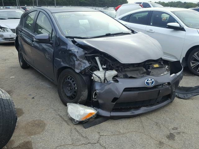 JTDKDTB37D1048858 - 2013 TOYOTA PRIUS C GRAY photo 1