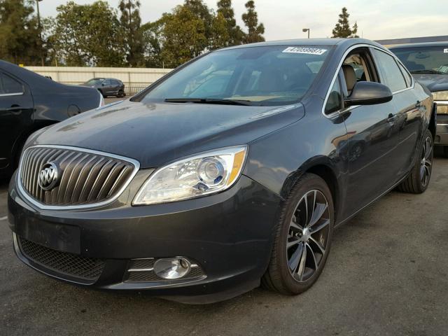 1G4PW5SK3G4153477 - 2016 BUICK VERANO SPO CHARCOAL photo 2