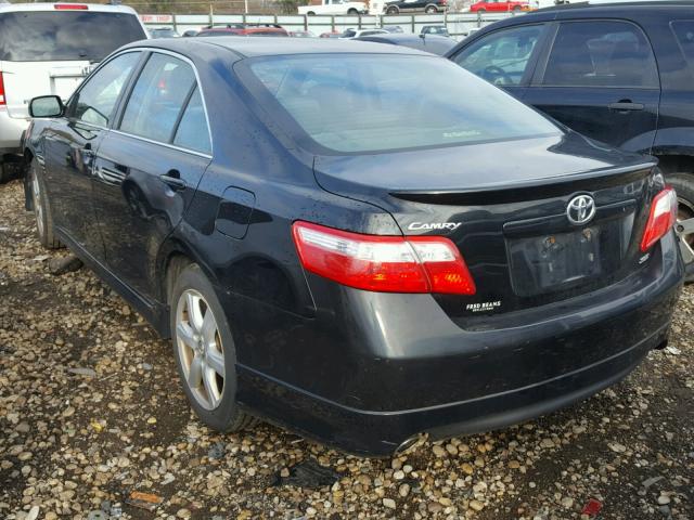 4T1BK46K48U067414 - 2008 TOYOTA CAMRY LE BLACK photo 3