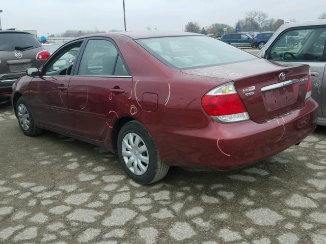 4T1BE32K76U154051 - 2006 TOYOTA CAMRY LE MAROON photo 3