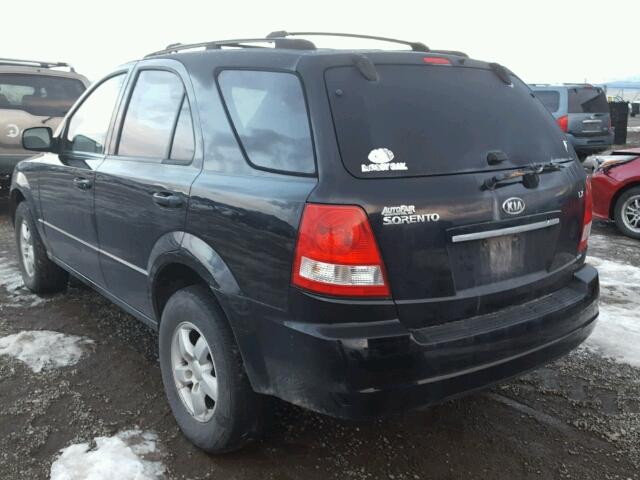 KNDJC733X65634521 - 2006 KIA SORENTO EX BLACK photo 3