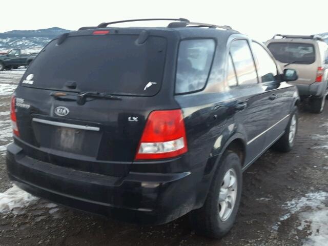 KNDJC733X65634521 - 2006 KIA SORENTO EX BLACK photo 4