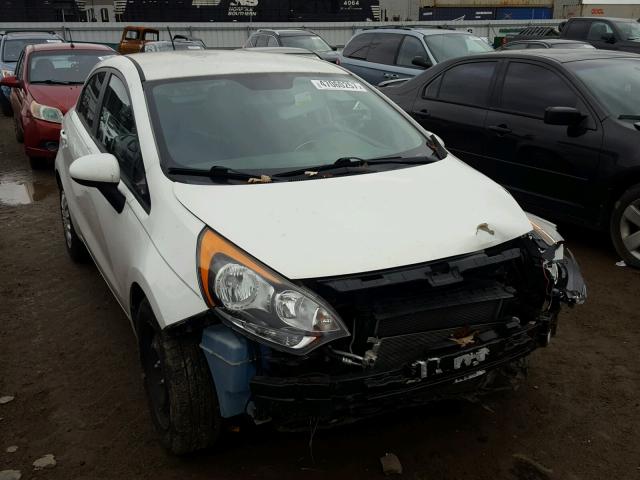 KNADM5A3XC6089120 - 2012 KIA RIO LX WHITE photo 1