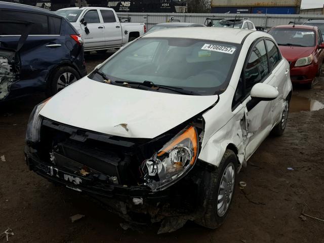 KNADM5A3XC6089120 - 2012 KIA RIO LX WHITE photo 2