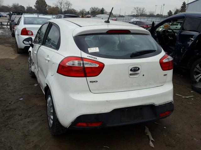 KNADM5A3XC6089120 - 2012 KIA RIO LX WHITE photo 3