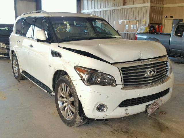 JN8AZ2NFXE9551711 - 2014 INFINITI QX80 WHITE photo 1