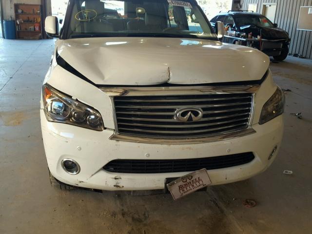 JN8AZ2NFXE9551711 - 2014 INFINITI QX80 WHITE photo 9