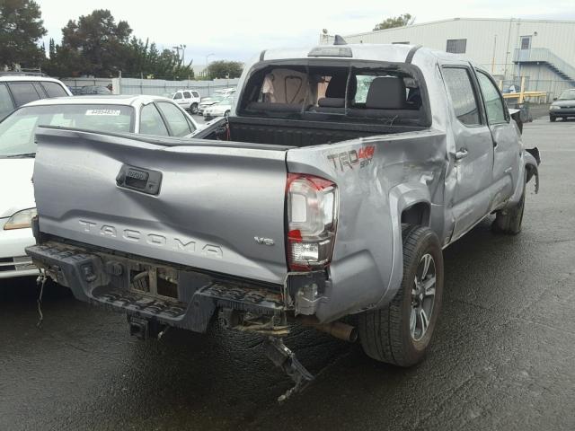 5TFCZ5AN5HX066198 - 2017 TOYOTA TACOMA DOU SILVER photo 4