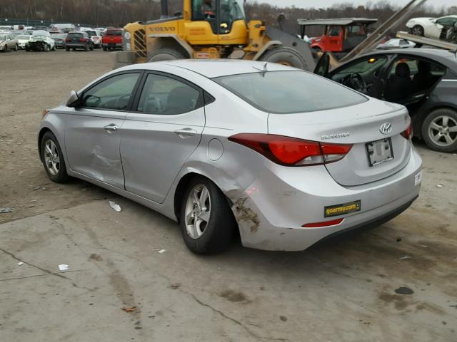 KMHDH4AE8EU068005 - 2014 HYUNDAI ELANTRA SE SILVER photo 3