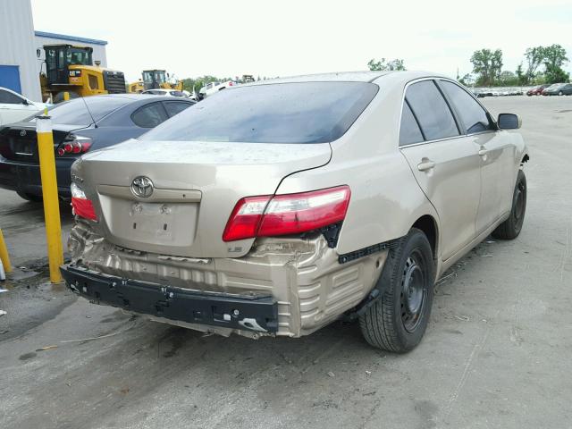 4T1BE46K27U663255 - 2007 TOYOTA CAMRY NEW GOLD photo 4