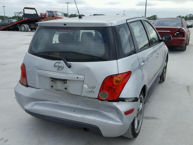 JTKKT624750126729 - 2005 TOYOTA SCION XA SILVER photo 4