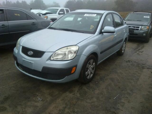 KNADE123686341392 - 2008 KIA RIO BASE SILVER photo 2