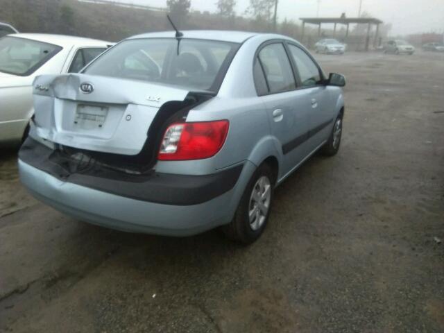 KNADE123686341392 - 2008 KIA RIO BASE SILVER photo 4