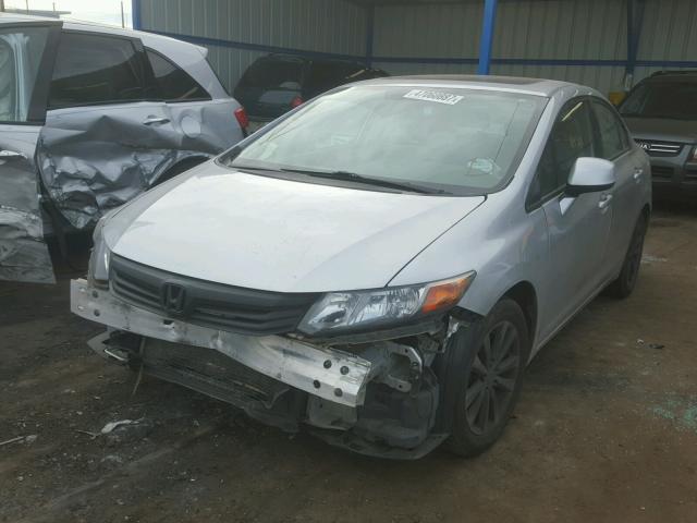 19XFB2F90CE309243 - 2012 HONDA CIVIC EXL SILVER photo 2