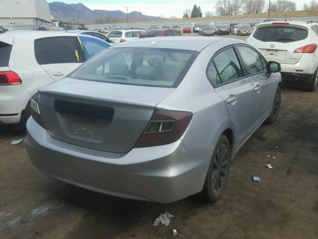 19XFB2F90CE309243 - 2012 HONDA CIVIC EXL SILVER photo 4