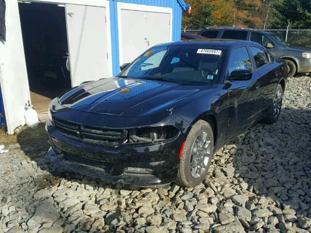 2C3CDXJG9HH590572 - 2017 DODGE CHARGER SX BLACK photo 2