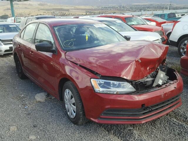 3VW267AJ6GM259054 - 2016 VOLKSWAGEN JETTA S RED photo 1