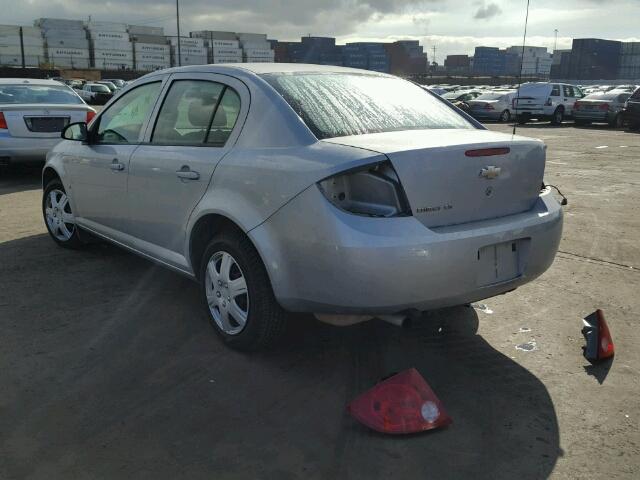 1G1AK55F967851716 - 2006 CHEVROLET COBALT LS SILVER photo 3