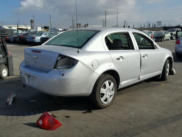 1G1AK55F967851716 - 2006 CHEVROLET COBALT LS SILVER photo 4