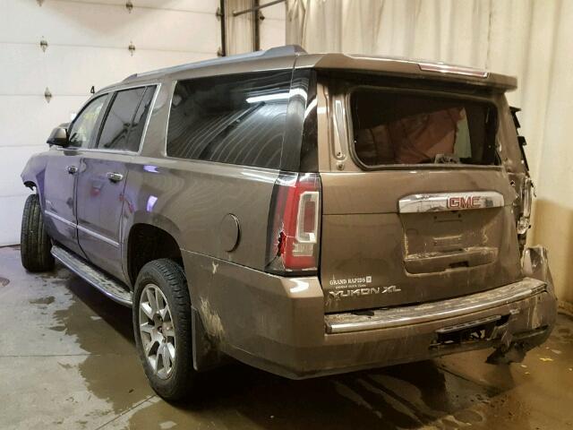 1GKS2JKJ3FR645135 - 2015 GMC YUKON XL D BROWN photo 3