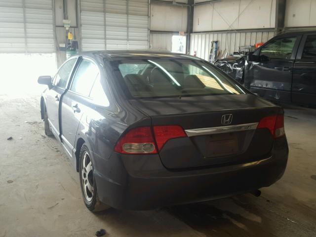 19XFA16579E051824 - 2009 HONDA CIVIC LX GRAY photo 3