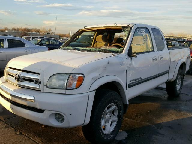 5TBBT44173S435215 - 2003 TOYOTA TUNDRA ACC WHITE photo 2