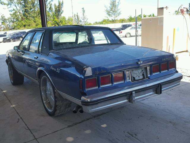 2G1AN69H4D1213022 - 1983 CHEVROLET CAPRICE CL 蓝色 照片 3
