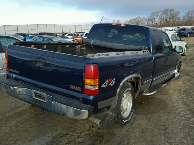 1GTEK19TXXZ536575 - 1999 GMC NEW SIERRA BLUE photo 4