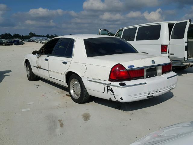 2MEFM75W4WX696505 - 1998 MERCURY GRAND MARQ WHITE photo 3