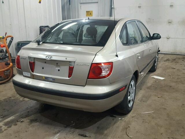 KMHDN56D16U178877 - 2006 HYUNDAI ELANTRA GL TAN photo 4