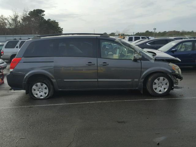 5N1BV28U96N121176 - 2006 NISSAN QUEST S GRAY photo 9