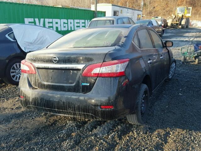 3N1AB7AP5EY328565 - 2014 NISSAN SENTRA S BLACK photo 4