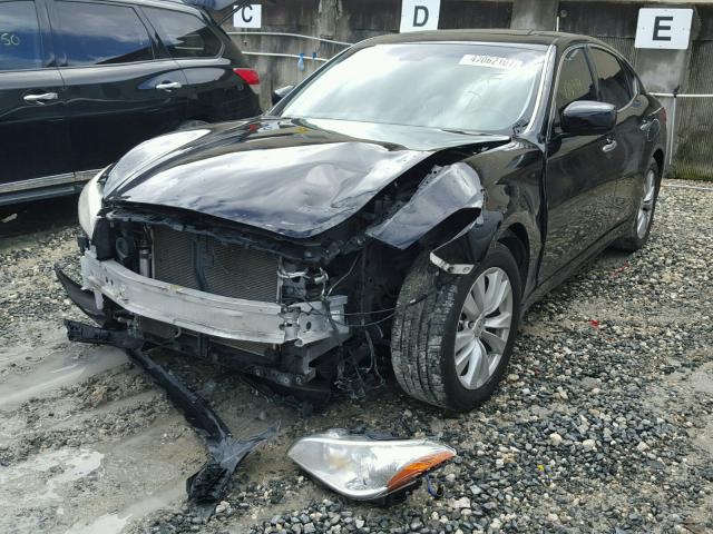 JN1BY1AP7BM323799 - 2011 INFINITI M37 BLACK photo 2