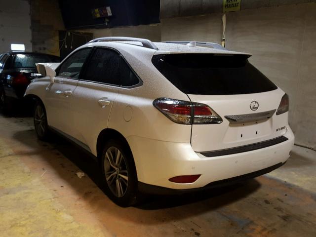 2T2BK1BAXFC326543 - 2015 LEXUS RX 350 WHITE photo 3