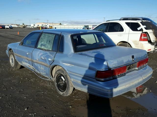 1LNLM974XPY655580 - 1993 LINCOLN CONTINENTA BLUE photo 3