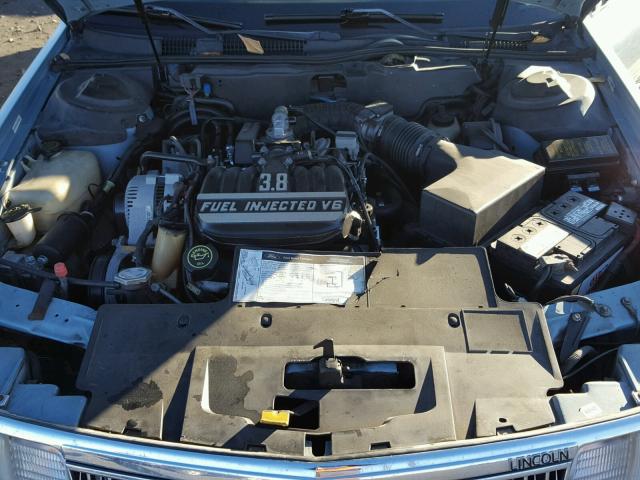 1LNLM974XPY655580 - 1993 LINCOLN CONTINENTA BLUE photo 7