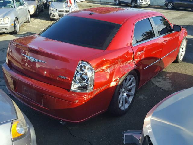 2C3LA73W69H636471 - 2009 CHRYSLER 300 SRT-8 RED photo 4