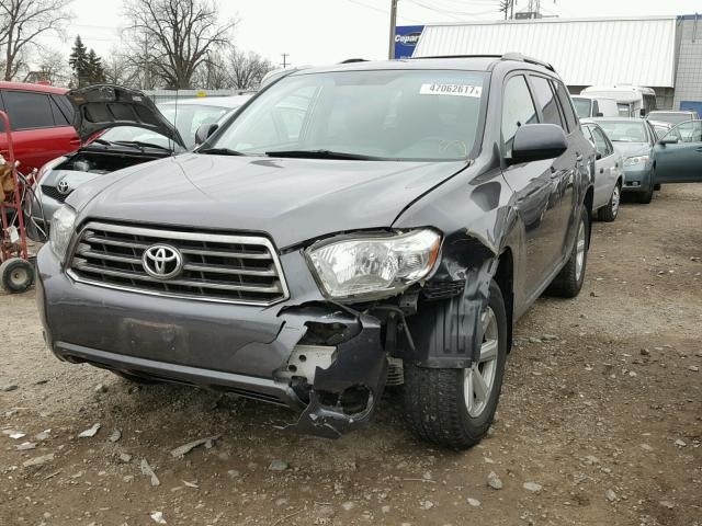 JTEDS41A182066076 - 2008 TOYOTA HIGHLANDER GRAY photo 2