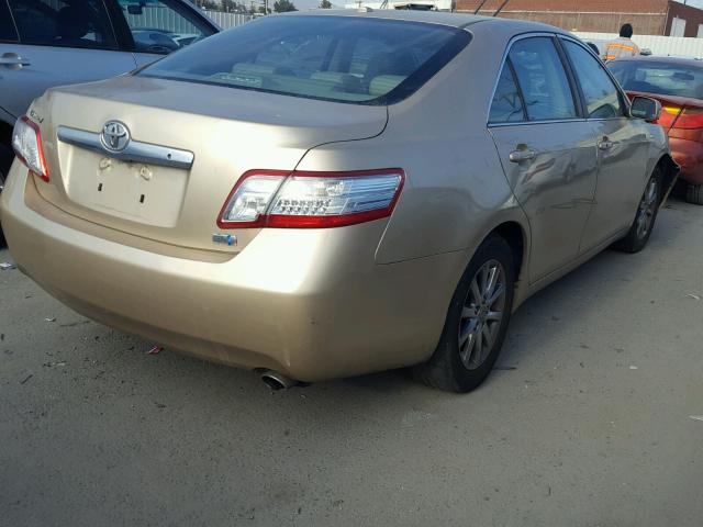 4T1BB3EKXBU137033 - 2011 TOYOTA CAMRY HYBR TAN photo 4