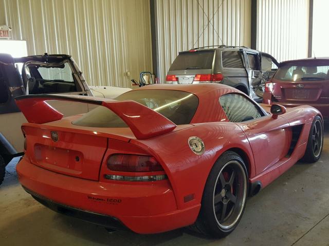 1B3JZ69Z49V500095 - 2009 DODGE VIPER SRT- RED photo 4