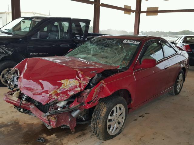 1HGCG22501A024793 - 2001 HONDA ACCORD EX RED photo 2