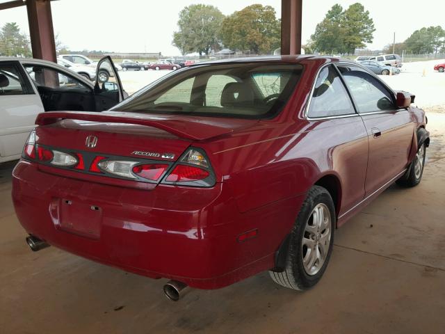 1HGCG22501A024793 - 2001 HONDA ACCORD EX RED photo 4