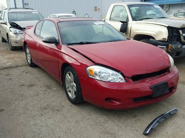 2G1WK15K379418727 - 2007 CHEVROLET MONTE CARL RED photo 1