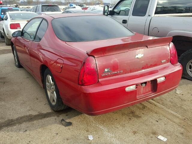 2G1WK15K379418727 - 2007 CHEVROLET MONTE CARL RED photo 3