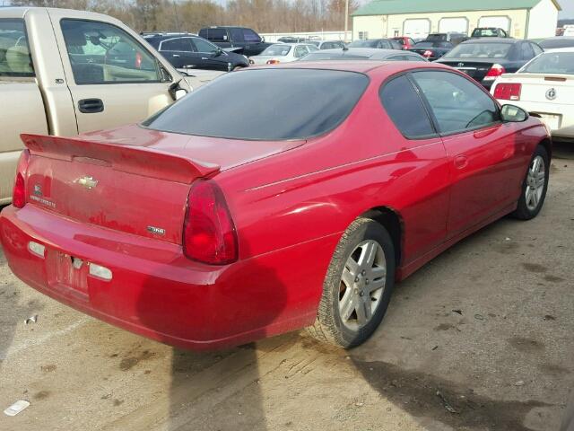 2G1WK15K379418727 - 2007 CHEVROLET MONTE CARL RED photo 4