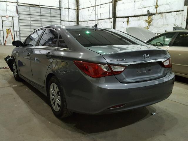 5NPEB4ACXBH027180 - 2011 HYUNDAI SONATA GLS GRAY photo 3