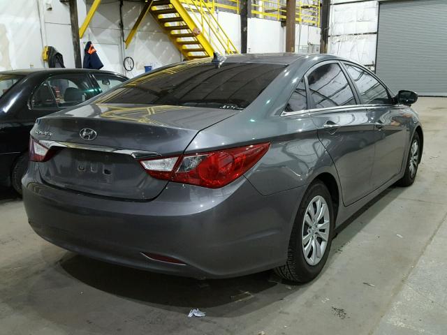 5NPEB4ACXBH027180 - 2011 HYUNDAI SONATA GLS GRAY photo 4