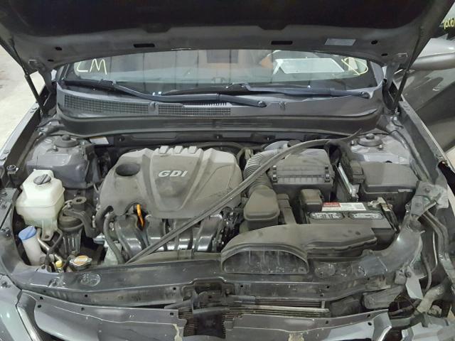 5NPEB4ACXBH027180 - 2011 HYUNDAI SONATA GLS GRAY photo 7